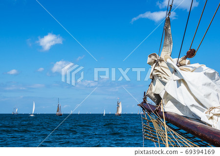 Windjammer on the Hanse Sail in Rostock, Germany Windjammer on the Hanse Sail in Rostock, Germany 69394169