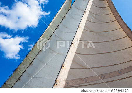 Detail of a windjammer on the Hanse Sail in Rostock, Germany Detail of a windjammer on the Hanse Sail in Rostock, Germany 69394171