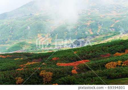 Daisetsuzan National Park Autumn leaves around Asahidake 69394801