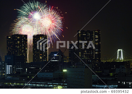 Tokyo Bay burning fire festival 69395432