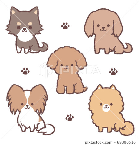 Sitting small dog set Sitting small dog set 69396516