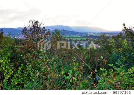 View from the hills of Stirling Castle, Scotland View from the hills of Stirling Castle, Scotland 69397396
