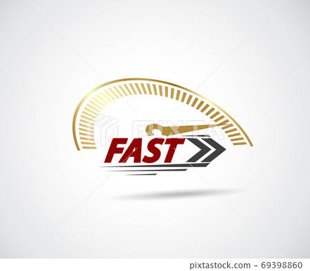 Speed, vector logo racing. Fast icon - vector Speed, vector logo racing. Fast icon - vector 69398860