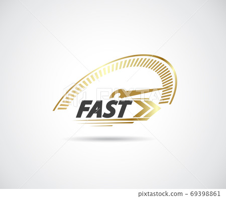 Speed, vector logo racing. Fast icon - vector Speed, vector logo racing. Fast icon - vector 69398861