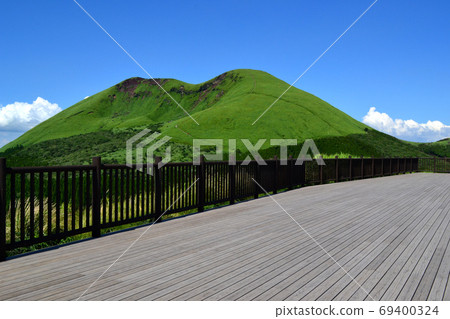 Scenery of Kusasenri Observatory, a popular tourist spot in Aso 69400324