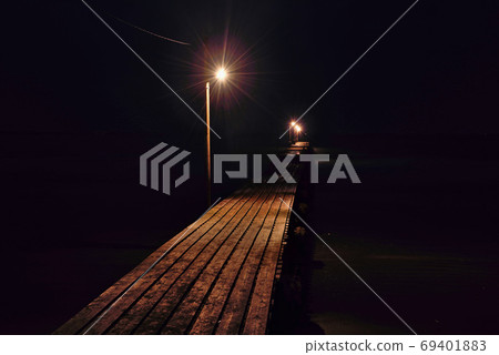 Haraoka Pier at night Haraoka Pier at night 69401883