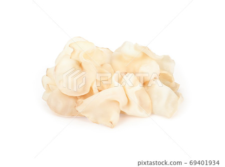 white ear mushroom ,tremella mushroom, tremella fuciformis mushr 69401934