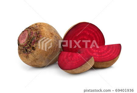 fresh beetroot isolated on white background 69401936