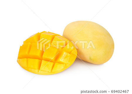 ripe mango isolated on white background ripe mango isolated on white background 69402467