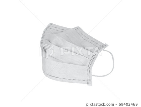 a new mask for protect corona virus isolated on white background a new mask for protect corona virus isolated on white background 69402469