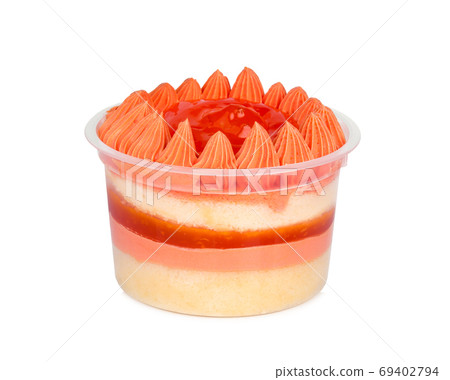 orange cupcake isolated on white background orange cupcake isolated on white background 69402794