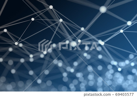Abstract network connection background 3D render - Stock Illustration ...