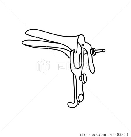 grave speculum doodle icon, vector color grave speculum doodle icon, vector color 69403803