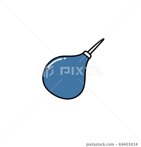 enema doodle icon, vector color line illustration enema doodle icon, vector color line illustration 69403834