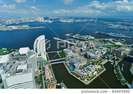 Cityscape: View of Yokohama Port and Minatomirai Cityscape: View of Yokohama Port and Minatomirai 69403900