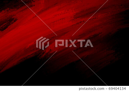 Red paint brush stroke on black background 69404134
