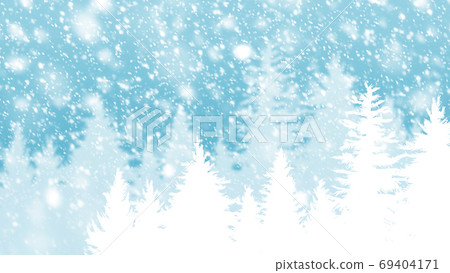 Winter and Christmas background design of fir tree and snow fall Winter and Christmas background design of fir tree and snow fall 69404171