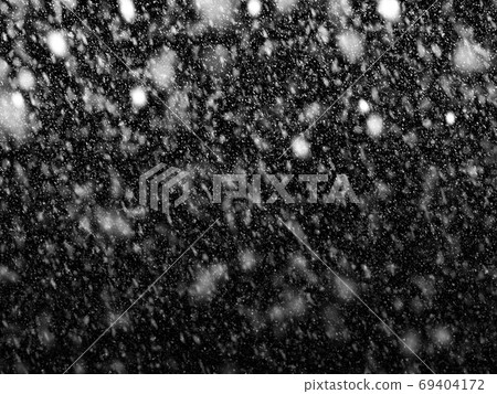 Snow falling on black background for winter season and christmas Snow falling on black background for winter season and christmas 69404172