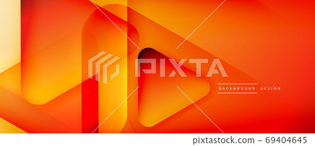 Triangle shapes geometric abstract background. 3D shadow effects and fluid gradients. Modern overlapping forms wallpaper for your text message Triangle shapes geometric abstract background. 3D shadow effects and fluid gradients. Modern overlapping forms wallpaper for your text message 69404645