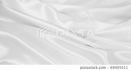 Smooth elegant white silk or satin luxury cloth texture as weddi Smooth elegant white silk or satin luxury cloth texture as weddi 69405011