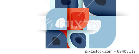 Set of vector modern geometric abstract backgrounds with repeating abstract round shapes patterns and shadow effects Set of vector modern geometric abstract backgrounds with repeating abstract round shapes patterns and shadow effects 69405112
