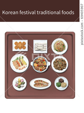Korean traditional holiday food Korean traditional holiday food 69405907