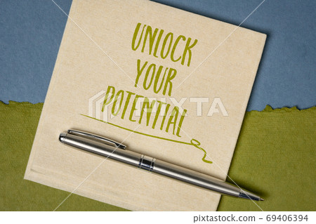 Unlock your potential reminder note 69406394