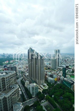 從新宿區政府看到的新宿城市景觀 69408671