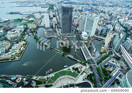 橫濱港海岸的景色 橫濱港海岸的景色 69409090