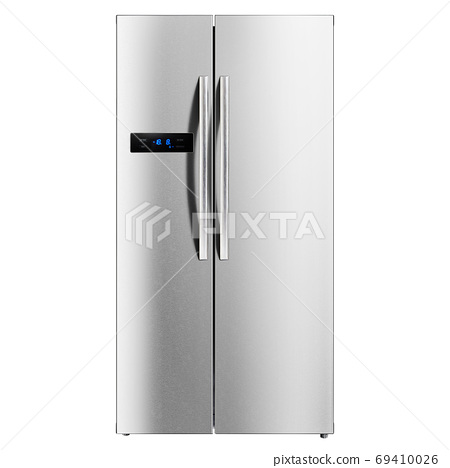 stainless steel double fridge