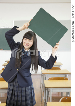 女學生與黑板 69412223