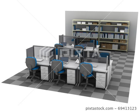 Office office with three-cs corona measures Office office with three-cs corona measures 69413123