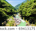 Hatonosu Canyon in Okutama 69413175