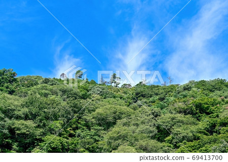 蔚藍的天空，夏天的Min山風景@大阪 69413700
