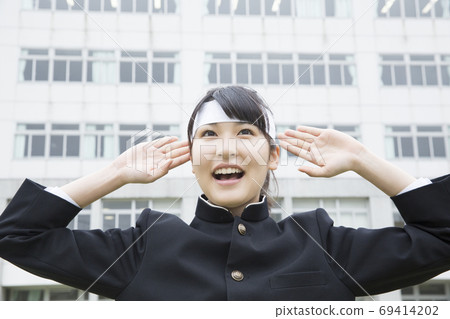 歡呼的支持者 歡呼的支持者 69414202