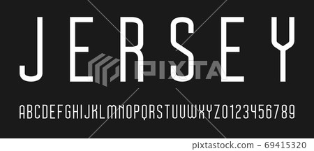 Set of alphabets font letters and numbers Set of alphabets font letters and numbers 69415320