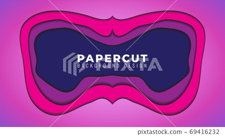 Gloomy Dark Papercut Layers Vector Illustration. Abstract Backgr Gloomy Dark Papercut Layers Vector Illustration. Abstract Backgr 69416232