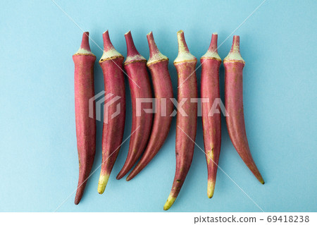 Red okra 69418238