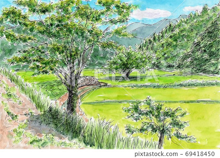 Landscape of Satoyama 69418450