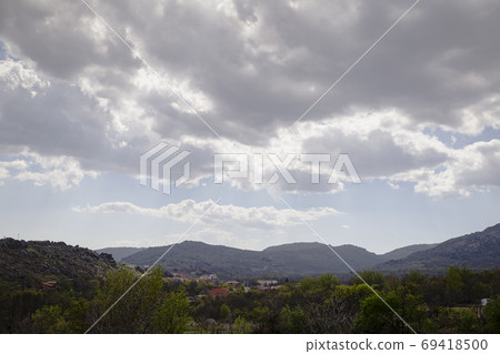 Landscape of a small village 69418500