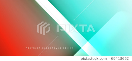 Fluid gradients with dynamic diagonal lines abstract background. Bright colors with dynamic light and shadow effects. Vector wallpaper or poster Fluid gradients with dynamic diagonal lines abstract background. Bright colors with dynamic light and shadow effects. Vector wallpaper or poster 69418662