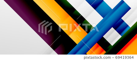 Geometric abstract backgrounds with shadow lines, modern forms, rectangles, squares and fluid gradients. Bright colorful stripes cool backdrops Geometric abstract backgrounds with shadow lines, modern forms, rectangles, squares and fluid gradients. Bright colorful stripes cool backdrops 69419364