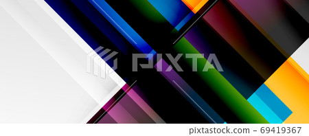 Geometric abstract backgrounds with shadow lines, modern forms, rectangles, squares and fluid gradients. Bright colorful stripes cool backdrops Geometric abstract backgrounds with shadow lines, modern forms, rectangles, squares and fluid gradients. Bright colorful stripes cool backdrops 69419367