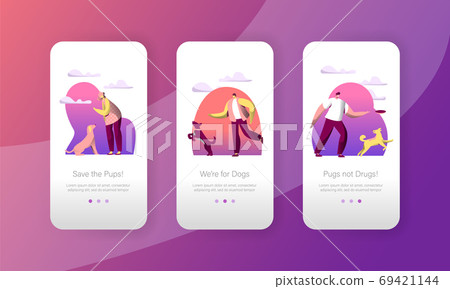 Dog Play Jump with Woman Outdoor Mobile App Page 69421144