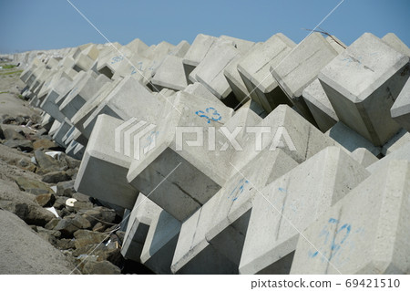 Wave-eliminating block Tetrapod Wave-eliminating block Tetrapod 69421510