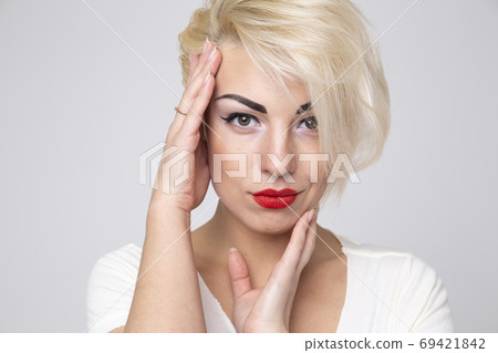 sexy blonde woman sexy blonde woman 69421842