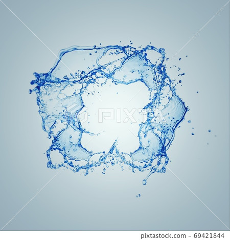 Abstract water splash 69421844