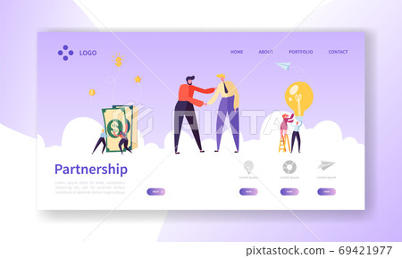 Businessmen Shaking Hands, Partnership Deal 69421977