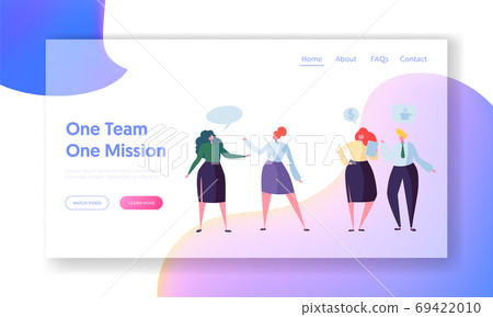 Business People Teamwork Communication Web Page Business People Teamwork Communication Web Page 69422010