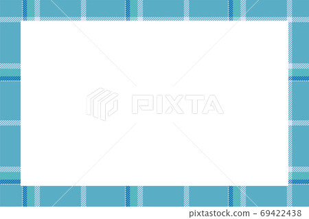Vintage frame vector. Scottish border pattern retro style. Tarta 69422438